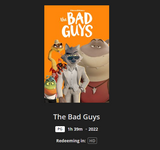 The Bad Guys HD Digital Code (Redeems in Movies Anywhere; HDX Vudu & HD iTunes & HD Google TV Transfer From Movies Anywhere)