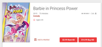 Barbie in Princess Power iTunes HD Digital Code (Redeems in iTunes; HDX Vudu & HD Google TV Transfer Across Movies Anywhere)