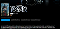 Black Panther 2: Wakanda Forever Google TV HD Digital Code (Redeems in Google TV; HD Movies Anywhere & HDX Vudu & HD iTunes Transfer Across Movies Anywhere)
