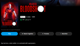 Bloodshot SD Digital Code (Redeems in Movies Anywhere; SD Vudu & SD iTunes & SD Google TV Transfer From Movies Anywhere) (THIS IS A STANDARD DEFINITION [SD] CODE)