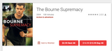 The Bourne Supremacy iTunes 4K Digital Code (Redeems in iTunes; UHD Vudu & 4K Google TV Transfer Across Movies Anywhere)