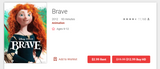 Brave HD Digital Code (Redeems in Movies Anywhere; HDX Vudu & HD iTunes & HD Google TV Transfer From Movies Anywhere)