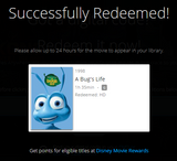 A Bug's Life HD Digital Code (Redeems in Movies Anywhere; HDX Vudu & HD iTunes & HD Google TV Transfer From Movies Anywhere)