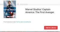 Captain America: The First Avenger Google TV HD Digital Code (Redeems in Google TV; HD Movies Anywhere & HDX Vudu & HD iTunes Transfer Across Movies Anywhere)