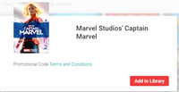 Captain Marvel Google TV HD Digital Code (Redeems in Google TV; HD Movies Anywhere & HDX Vudu & HD iTunes Transfer Across Movies Anywhere)