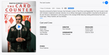 The Card Counter HD Digital Code (2021) (Redeems in Movies Anywhere; HDX Vudu Fandango & HD iTunes Apple TV Transfer From Movies Anywhere)