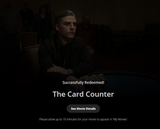 The Card Counter HD Digital Code (2021) (Redeems in Movies Anywhere; HDX Vudu Fandango & HD iTunes Apple TV Transfer From Movies Anywhere)