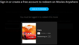 Cars 4K Digital Code (2006) (Redeems in Movies Anywhere; UHD Vudu & 4K iTunes Transfer From Movies Anywhere)