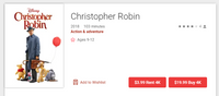Christopher Robin iTunes 4K Digital Code (Redeems in iTunes; UHD Vudu & 4K Google TV Transfer Across Movies Anywhere)