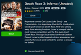 Death Race 3: Inferno HD Digital Code (Unrated Version) (Redeems in Movies Anywhere; HDX Vudu & HD iTunes & HD Google TV Transfer From Movies Anywhere)