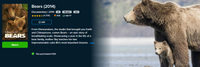 Disneynature Bears HD Digital Code (Redeems in Movies Anywhere; HDX Vudu & HD iTunes & HD Google TV Transfer From Movies Anywhere)