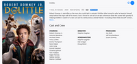 Dolittle (2020) HD Digital Code (Redeems in Movies Anywhere; HDX Vudu & HD iTunes & HD Google Play Transfer From Movies Anywhere)
