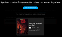 Don't Be Afraid of the Dark HD Digital Code (Redeems in Movies Anywhere; HDX Vudu & HD iTunes Transfer From Movies Anywhere)