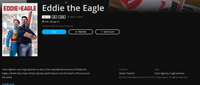 Eddie the Eagle iTunes 4K Digital Code (Redeems in iTunes; UHD Vudu & HD Google TV Transfer Across Movies Anywhere)