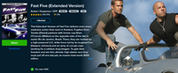 Fast Five HD Digital Code (2011 Extended Edition) (Redeems in Movies Anywhere; HDX Vudu Fandango at Home & HD iTunes Apple TV Transfer From Movies Anywhere)