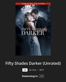 Fifty Shades Darker HD Digital Code (Redeems in Movies Anywhere; HDX Vudu & HD iTunes & HD Google TV Transfer From Movies Anywhere) (Unrated Version)