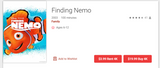 Finding Nemo 4K Digital Code (Redeems in Movies Anywhere; UHD Vudu & 4K iTunes & 4K Google TV Transfer From Movies Anywhere)