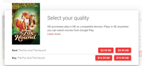 The Fox and the Hound 2-Movie Collection Google TV HD Digital Codes (Redeems in Google TV; HD Movies Anywhere & HDX Vudu & HD iTunes Transfer Across Movies Anywhere) (2 Movies, 2 Codes)