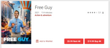 Free Guy 4K Digital Code (Redeems in Movies Anywhere; UHD Vudu & 4K iTunes & 4K Google TV Transfer From Movies Anywhere)
