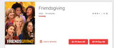 Friendsgiving Vudu HDX or iTunes HD or Google TV HD Digital Code