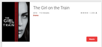 The Girl on the Train HD Digital Code (Redeems in Movies Anywhere; HDX Vudu & HD iTunes & HD Google Play Transfer From Movies Anywhere)