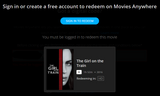 The Girl on the Train HD Digital Code (Redeems in Movies Anywhere; HDX Vudu & HD iTunes & HD Google Play Transfer From Movies Anywhere)