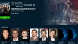 The Great Wall iTunes Apple TV 4K Digital Code (2017) (Redeems in iTunes Apple TV; 4K Vudu Fandango at Home Transfers Across Movies Anywhere)