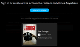 The Grudge HD Digital Code (2020) (Redeems in Movies Anywhere; HDX Vudu Fandango at Home & HD iTunes Apple TV Transfer From Movies Anywhere)
