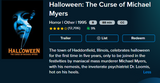 Halloween: The Curse of Michael Myers Vudu Fandango at Home HDX Digital Code (1995 Theatrical Version)