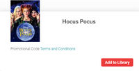 Hocus Pocus Google TV HD Digital Code (1993) (Redeems in Google TV; HD Movies Anywhere & HDX Vudu & HD iTunes Transfer Across Movies Anywhere)