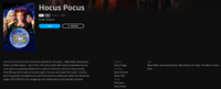 Hocus Pocus Google TV HD Digital Code (1993) (Redeems in Google TV; HD Movies Anywhere & HDX Vudu & HD iTunes Transfer Across Movies Anywhere)