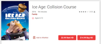 Ice Age: Collision Course HD Digital Code (2016) (Redeems in Movies Anywhere; HDX Vudu & HD iTunes & HD Google TV Transfer From Movies Anywhere)