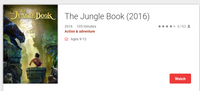 The Jungle Book (2016) HD Digital Code (Redeems in Movies Anywhere; HDX Vudu & HD iTunes & HD Google Play Transfer From Movies Anywhere)