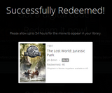 The Lost World: Jurassic Park 4K Digital Code (1997) (Redeems in Movies Anywhere; 4K Vudu Fandango at Home & 4K iTunes Apple TV Transfer From Movies Anywhere)