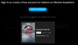 Jurassic Park III 4K Digital Code (2001) (Redeems in Movies Anywhere; 4K Vudu Fandango at Home & 4K iTunes Apple TV Transfer From Movies Anywhere)