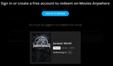 Jurassic World 4K Digital Code (2015) (Redeems in Movies Anywhere; 4K Vudu Fandango at Home & 4K iTunes Apple TV Transfer From Movies Anywhere)