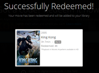 King Kong 4K Digital Code (2005 Theatrical Version) (Redeems in Movies Anywhere; 4K Vudu Fandango at Home & 4K iTunes Apple TV Transfer From Movies Anywhere)