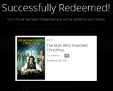 The Man Who Invented Christmas HD Digital Code (Redeems in Movies Anywhere; HDX Vudu & HD iTunes & HD Google TV Transfer From Movies Anywhere)