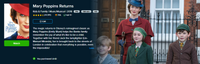 Mary Poppins Returns iTunes 4K Digital Code (Redeems in iTunes; UHD Vudu & HD Google TV Transfer Across Movies Anywhere) (NO 4K GOOGLE TV)