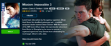 Mission: Impossible 6-Movie Collection Vudu Fandango at Home 4K Digital Codes (6 Movies, 6 Codes)