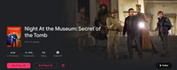 Night at the Museum: Secret of the Tomb iTunes 4K Digital Code (Redeems in iTunes; UHD Vudu & HD Google TV Transfer Across Movies Anywhere)