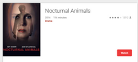 Nocturnal Animals iTunes HD Digital Code (Redeems in iTunes; HDX Vudu & HD Google TV Transfer Across Movies Anywhere)