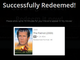 The Patriot 4K Digital Code (2000 Theatrical) (Redeems in Movies Anywhere; 4K Vudu Fandango at Home & 4K iTunes Apple TV Transfer From Movies Anywhere)