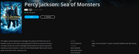 Percy Jackson: Sea of Monsters HD Digital Code (2013) (Redeems in Movies Anywhere; HDX Vudu & HD iTunes & HD Google TV Transfer From Movies Anywhere)