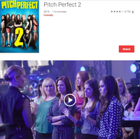 Pitch Perfect 2 iTunes 4K Digital Code (Redeems in iTunes; UHD Vudu & 4K Google TV Transfer Across Movies Anywhere)