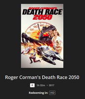 Roger Corman's Death Race 2050 HD Digital Code (Redeems in Movies Anywhere; HDX Vudu & HD iTunes & HD Google TV Transfer From Movies Anywhere)