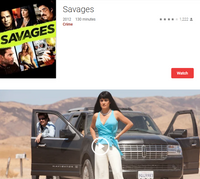 Savages iTunes HD Digital Code (Redeems in iTunes; HDX Vudu & HD Google TV Transfer Across Movies Anywhere)