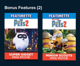 The Secret Life of Pets 2-Movie Collection HD Digital Codes (Redeems in Movies Anywhere; HDX Vudu Fandango & HD iTunes Apple TV Transfer From Movies Anywhere) (2 Movies, 2 Codes)