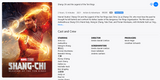 Shang-Chi and the Legend of the Ten Rings HD Digital Code (Redeems in Movies Anywhere; HDX Vudu & HD iTunes & HD Google TV Transfer From Movies Anywhere)
