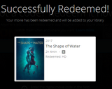 The Shape of Water HD Digital Code (Redeems in Movies Anywhere; HDX Vudu & HD iTunes & HD Google TV Transfer From Movies Anywhere)